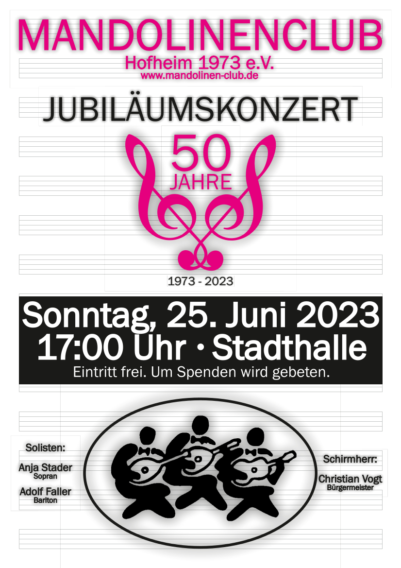 Plakat Jubiäumskonzert